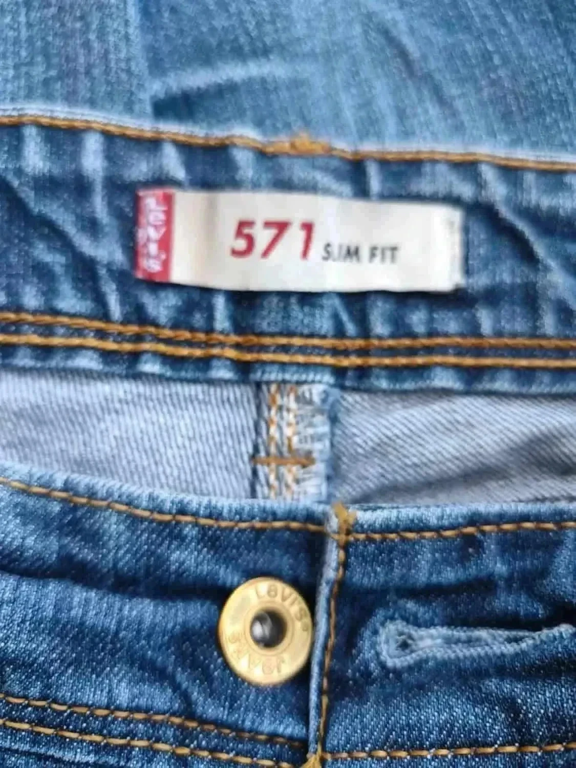 Jeans vintage y2k Levis Strauss 571, ajuste slim, cintura baixa – photo 10